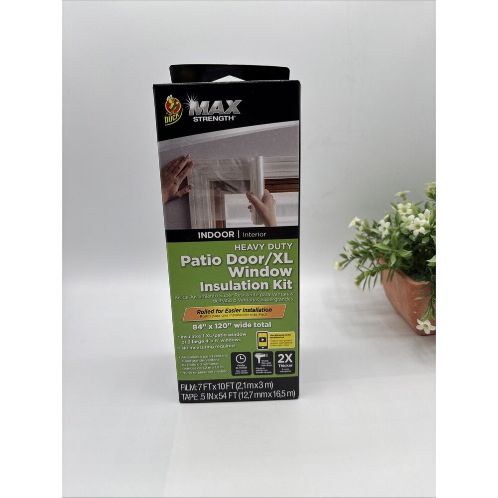 #288210 Duck® Brand Max Strength Heavy Duty Patio Door/XL window 84"x120" NIB